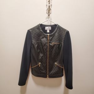 Joseph Ribkoff black leather jacket
